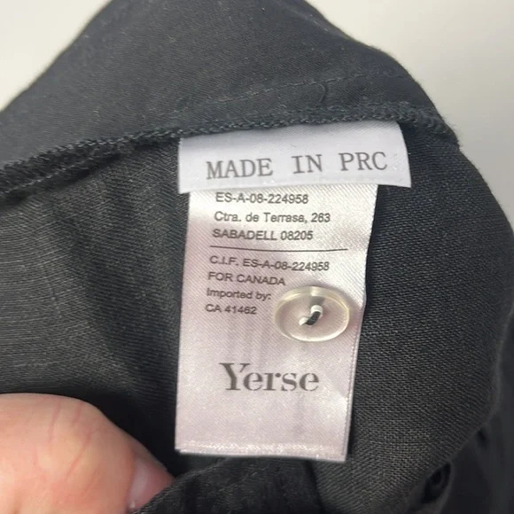 Yerse black linen shorts - Picture 8 of 12